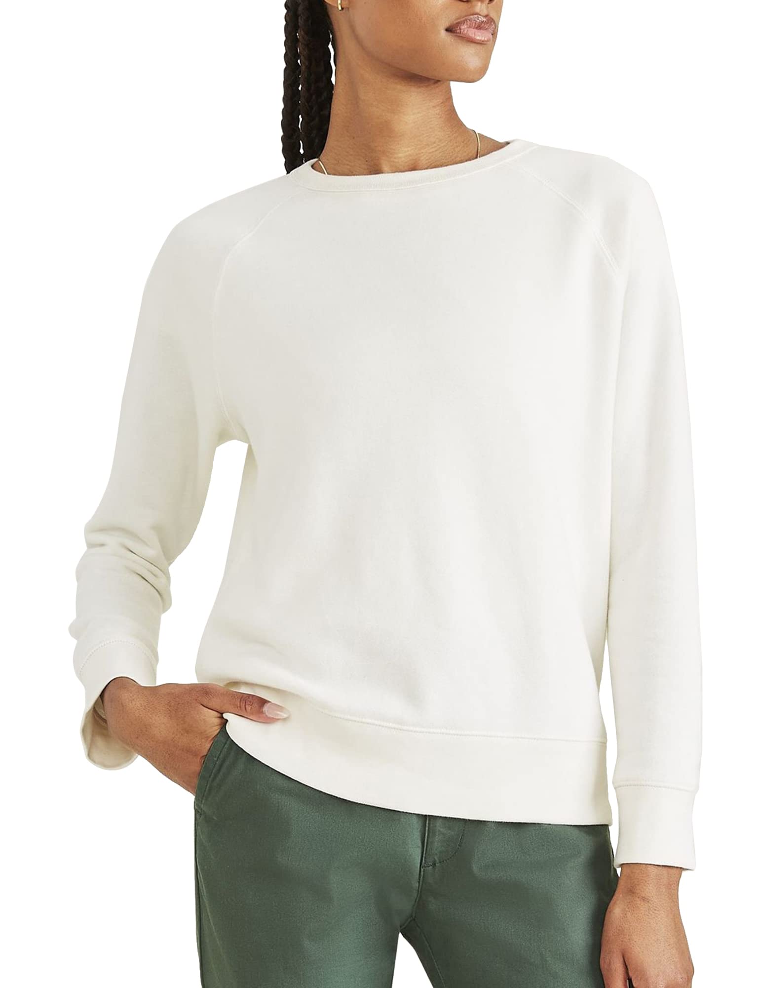Kadın bisiklet yaka sweatshirt