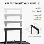 LEVEL8 Transporter des bagages pour les avions, 20 Inch Portez la valise avec les roues de spinner, bagages texturés légers, TSA Approuvé, Gris foncé