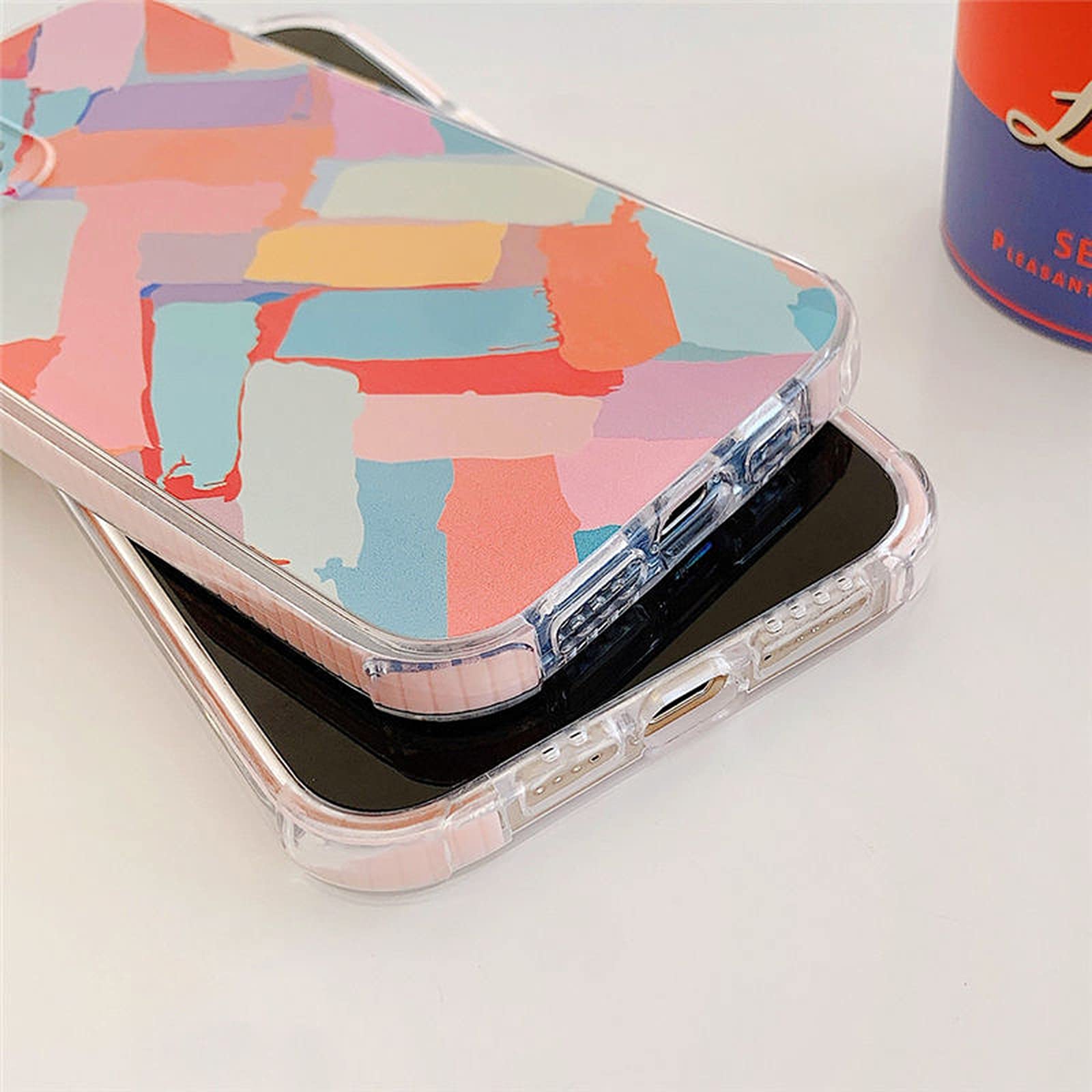 Jinyy Graffiti etui na telefon iPhone 12 11 Pro Max X XS Max XR 7 8 Plus SE 2020 12Mini 11Pro kolorowe przezroczyste miękkie etui na tył - T2-dla iPhone 7