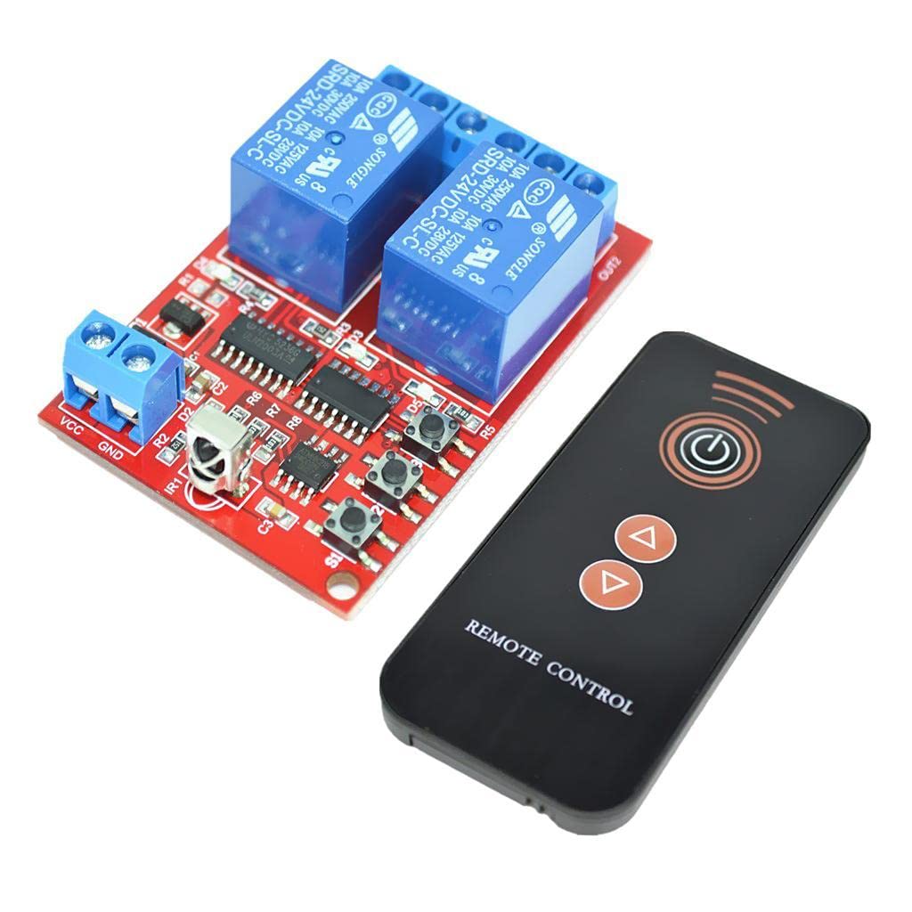 24V 2 Channel Wireless Remote Control Module with Black Remote Controller-Business & Industrial-Automation, Motors & Drives-Contactors, Relays & Starters-Relays-Relay Parts & Accessories-image-6