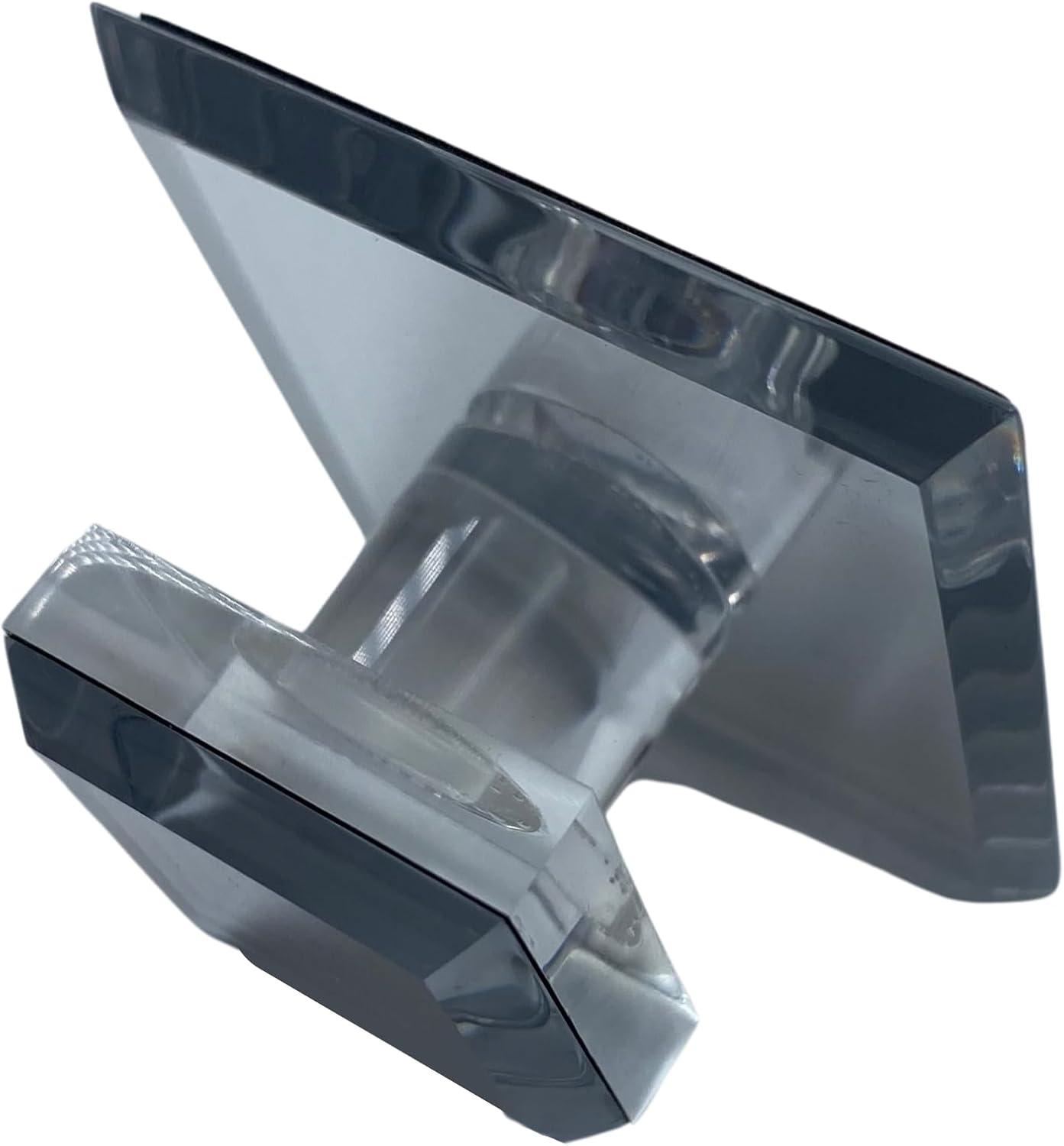 Clear Acrylic Stick-On Mirror Knob - 1-3/4" Square