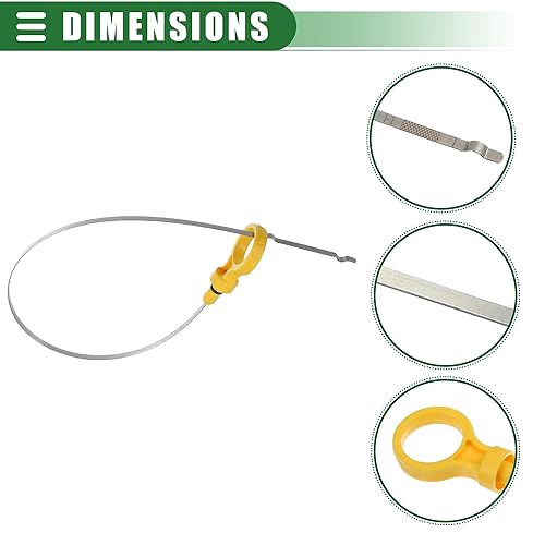 Miniatura 5 de Motoforti Indicador de varilla de medición de aceite de motor, repuesto de varilla de medición de aceite, para Nissan Sentra 2000-2006, plástico