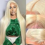 BARROKO 613 Lace Front Wig Human Hair 200% Density Blonde Lace Front Wigs Human Hair 613 HD Lace Frontal Wig 13x4 Straight Lace Front Wigs Human Hair Pre Plucked With Baby Hair (24 Inch)