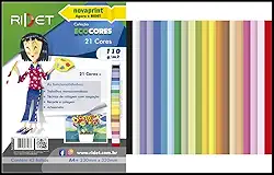 Bloco Para Educacao Artistica A4 21 Cores Sort 110Gr 42Fls Pacote 111553