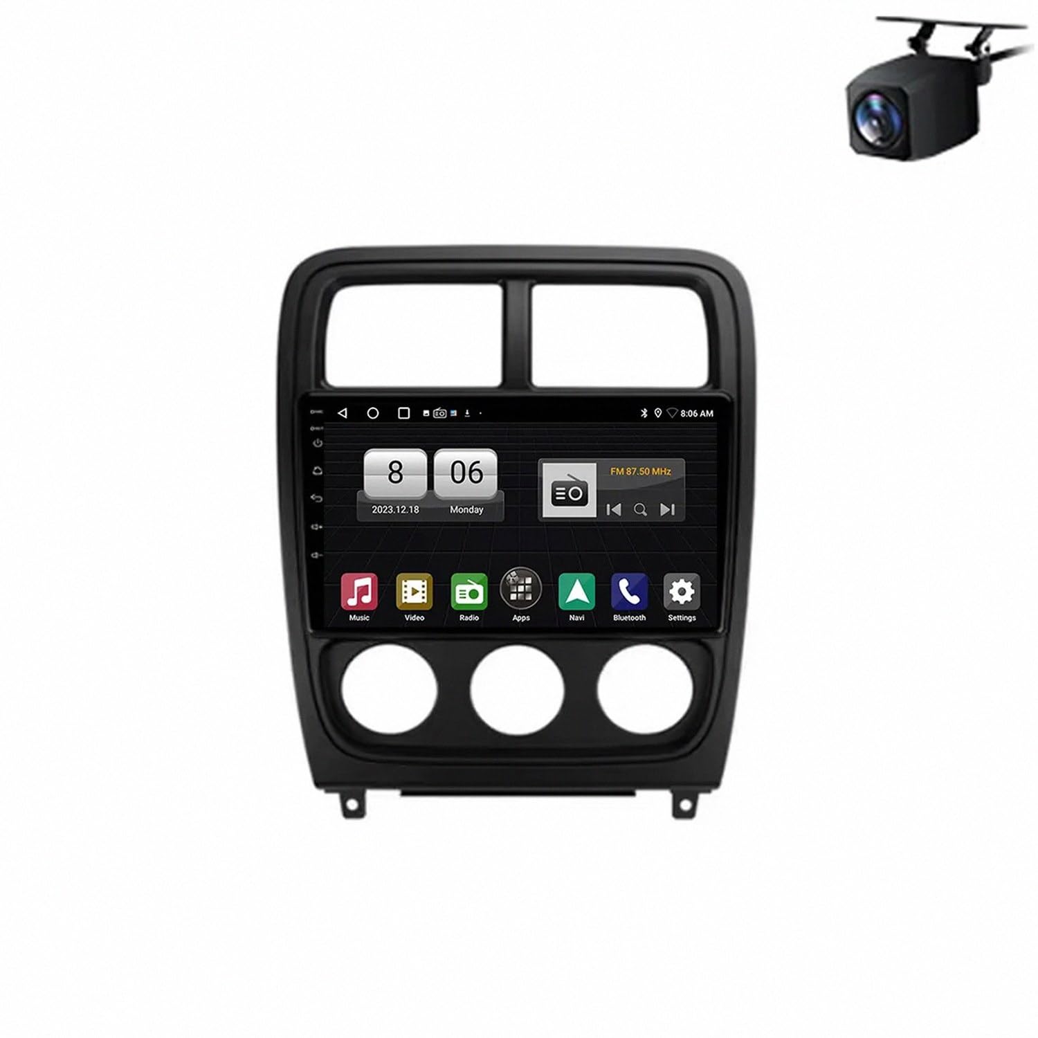 Pantalla Carplay Dodge Caliber Evita Multas con Manos Libres y GPS 8