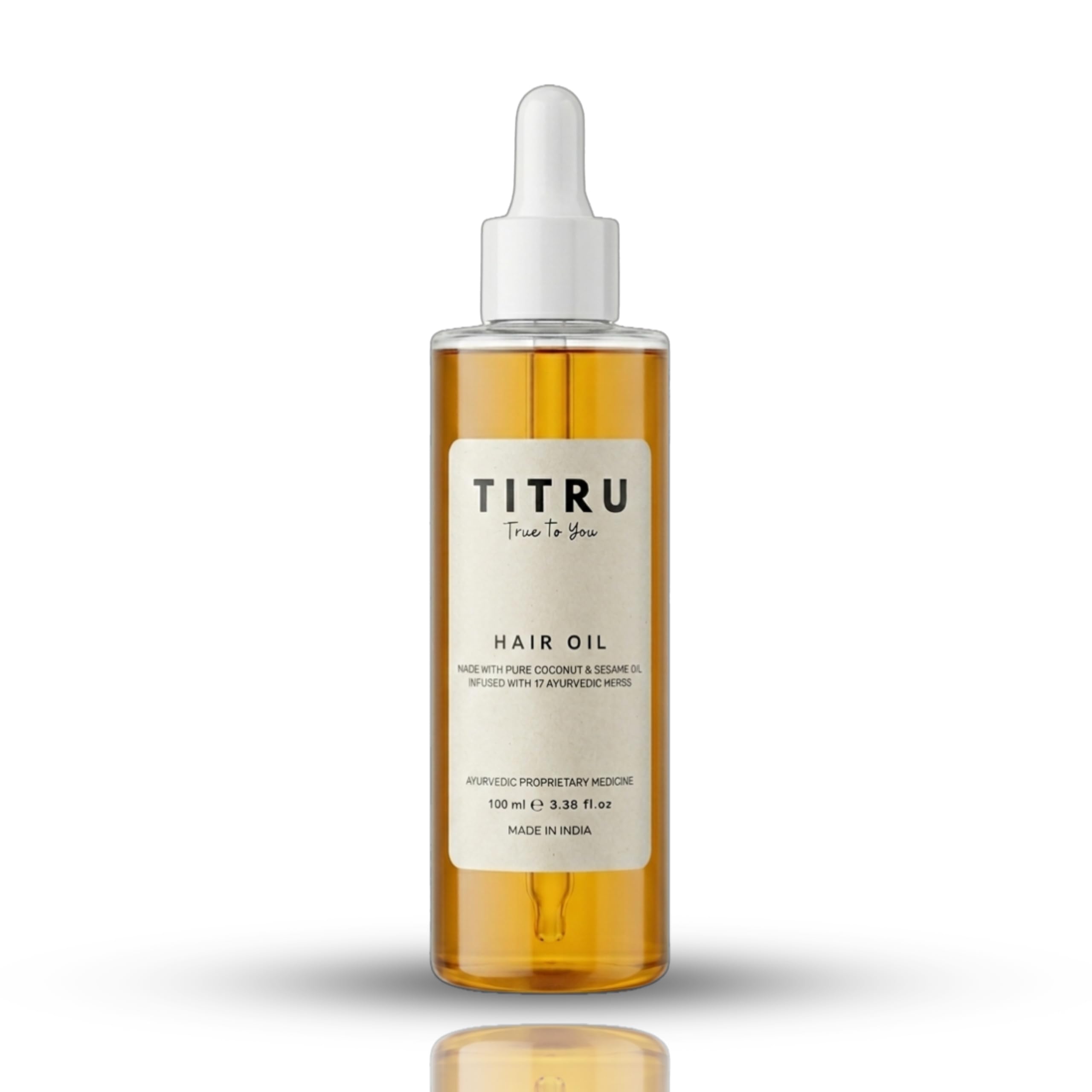 Hair Oil - 100ml | Infused With Ayurvedic Herbs | Hair Oil With Pure Coconut & Sesame Oils | For All Hair Types | For Frizz-Free, Smoother & Shinier Hairs - Pack Of 1-image-18