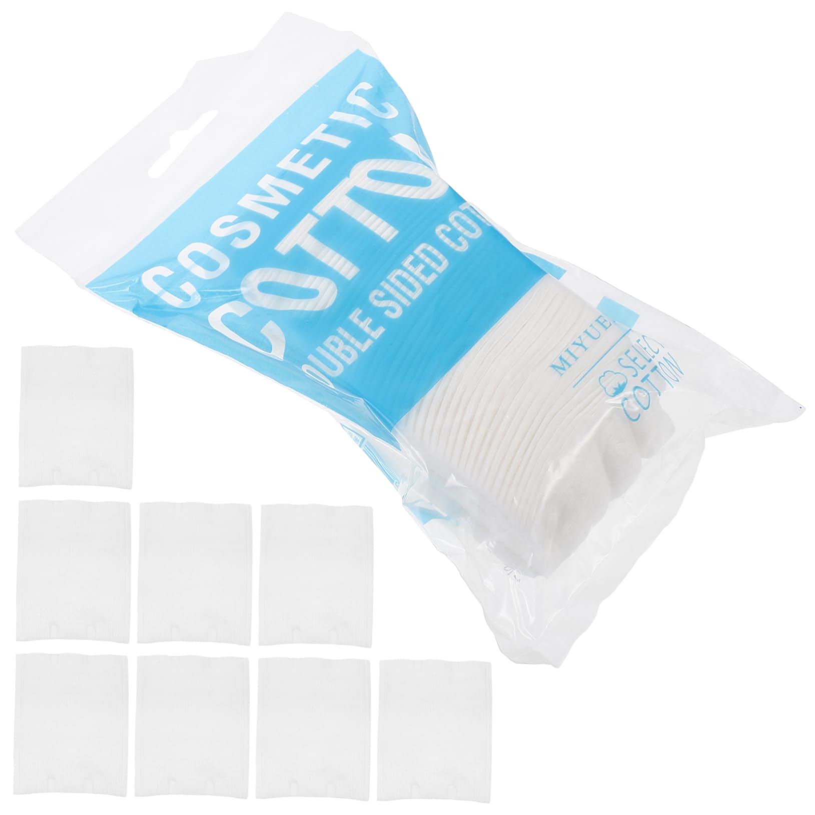 FOMIYES Facial Cotton Rounds 200pcs Makeup Remover Pads Soft Gentle for Face Nail Polish Skin-Friendly