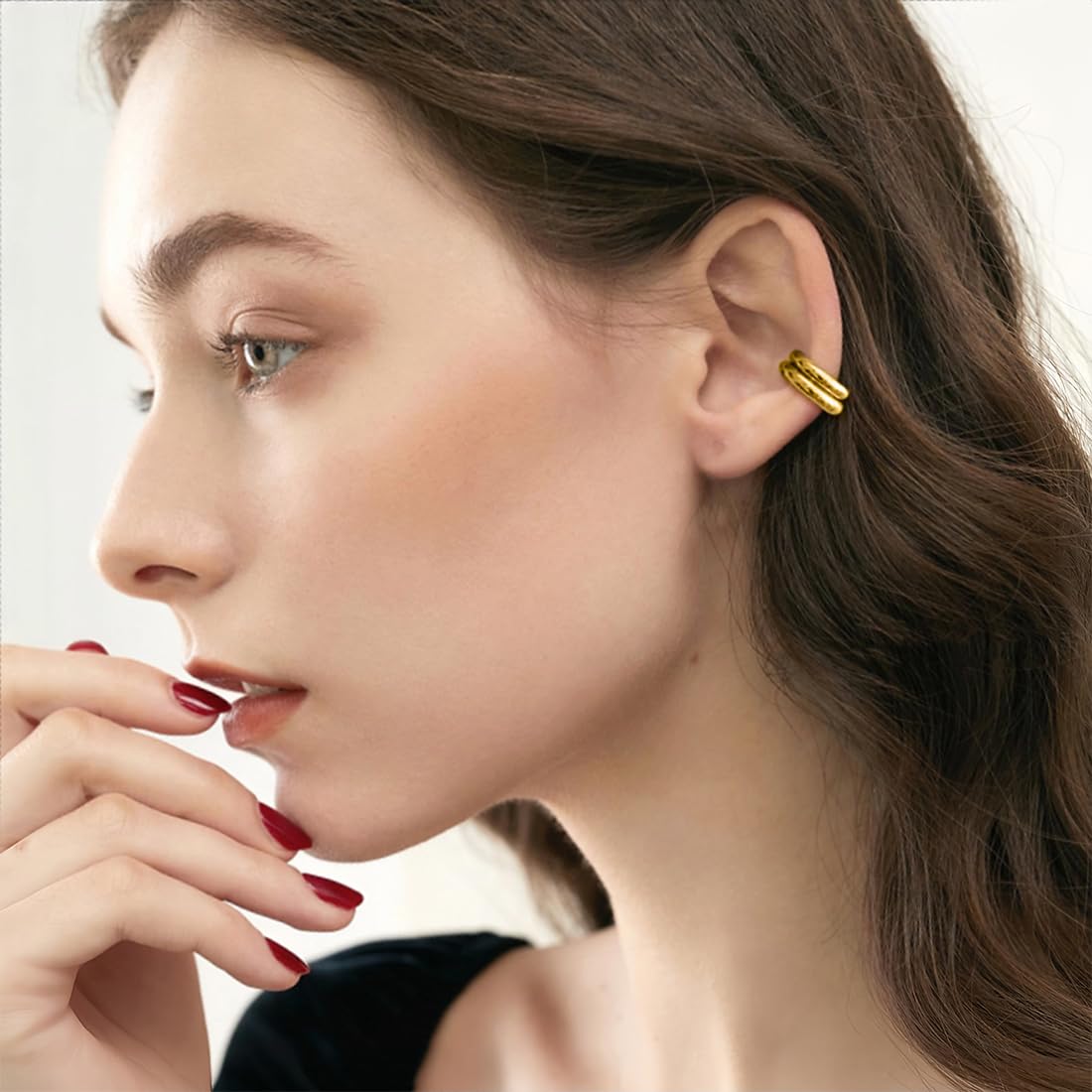 Polsino dell'orecchio Foglie d'oro Clip per l'orecchio senza piercing Orecchini con cartilagine finta Orecchini a clip per donna Uomo Gioielli Regali – acquista a prezzi convenienti sul marketplace
