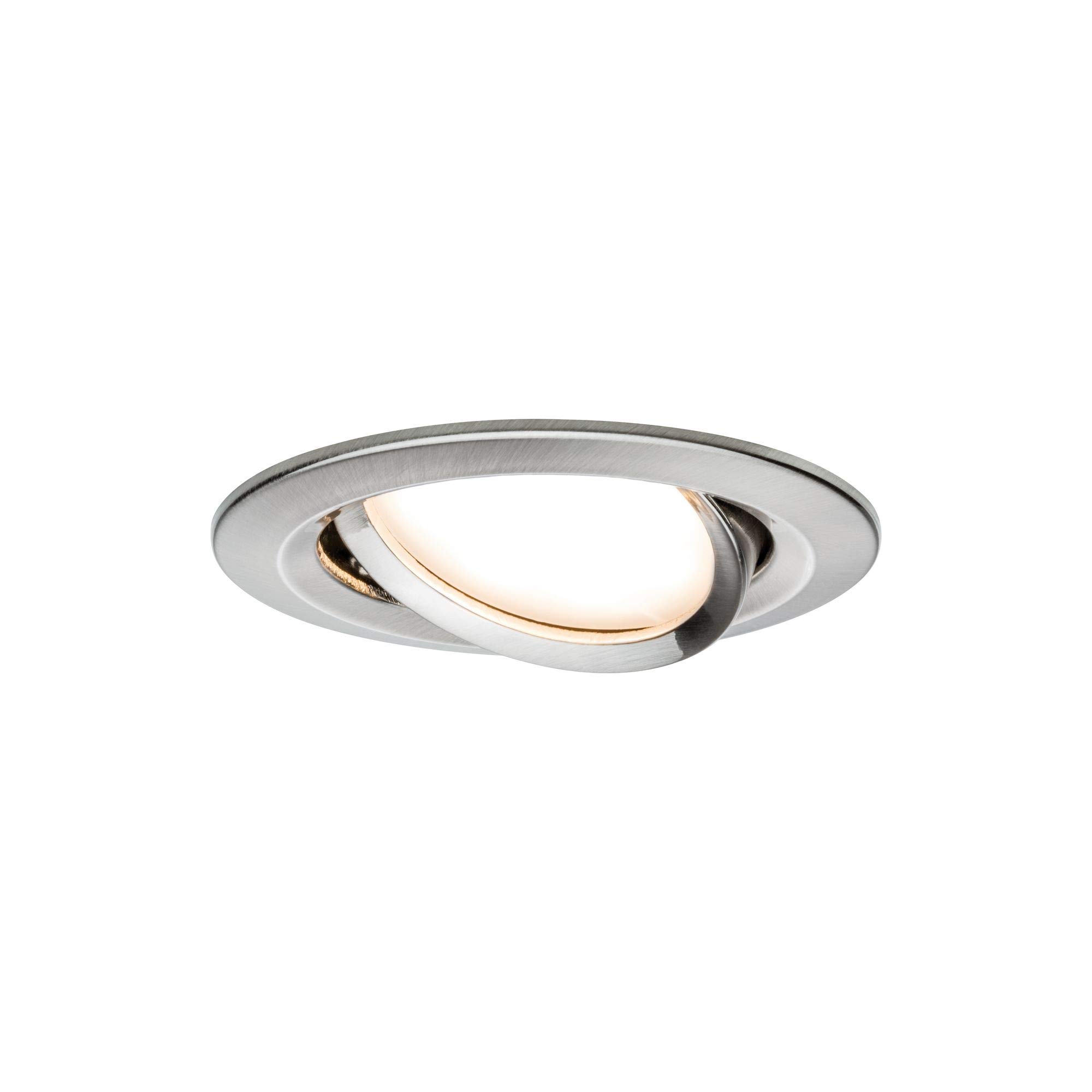 Paulmann 92959 SmartHome Zigbee Einbauleuchten-Set LED Coin Nova Plus 3x6,5W dimmbar Eisen gebürstet