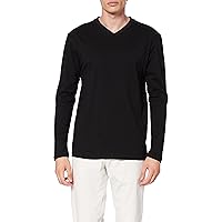 Lower East Maglietta a maniche lunghe con scollo a V, Uomo