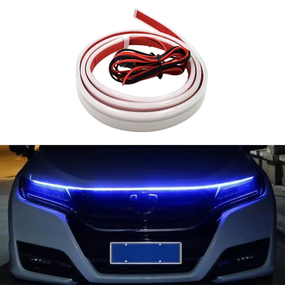 Dynamic Scan Start Up Hoodbeam Kit, Led Car Hood Strip