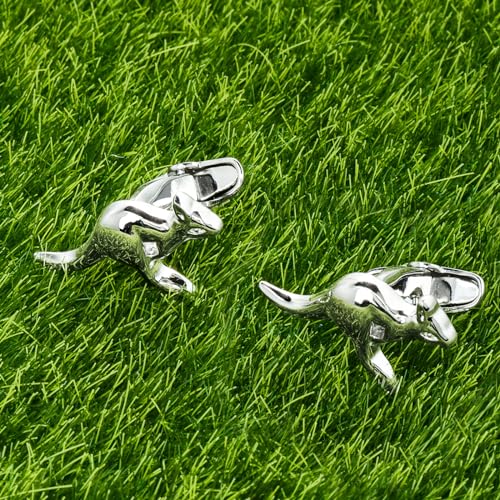 Mancuernillas tono brillante con diseño de canguro para hombre miniatura 3