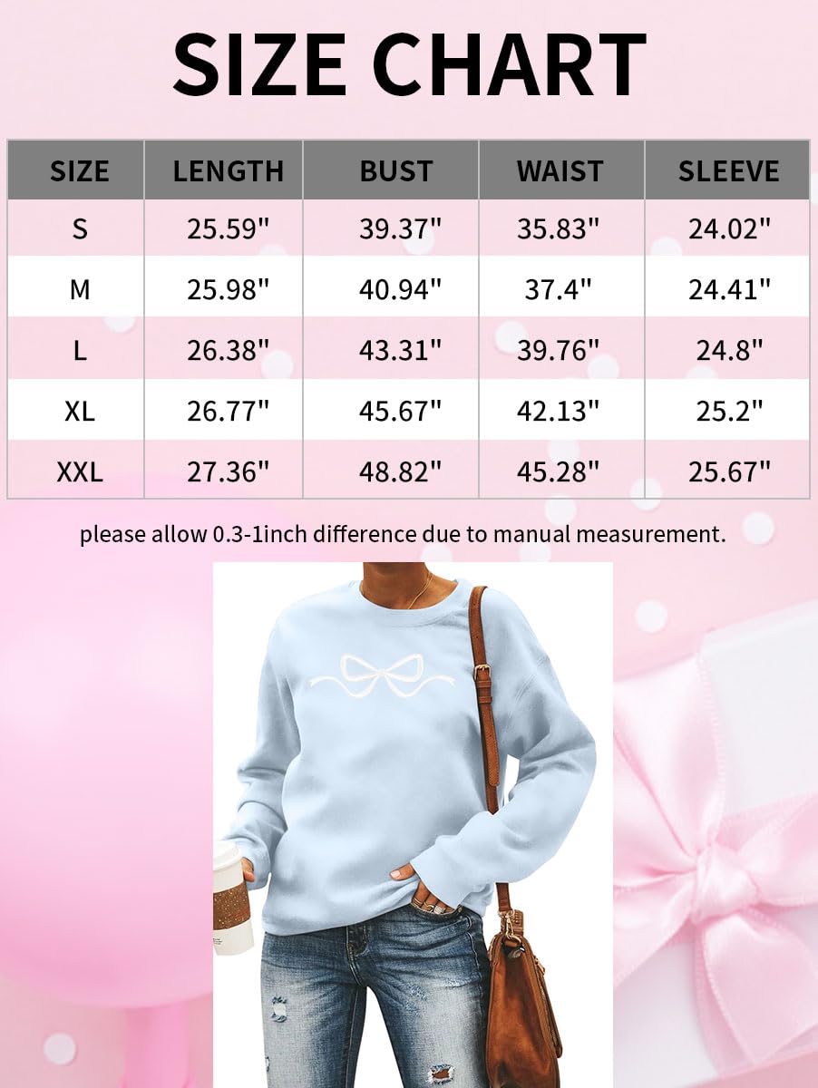 Sudadera con lazo rosa, suéter de coqueta, sudaderas Y2k, lindas camisetas estéticas para niña limpia, cuello redondo
