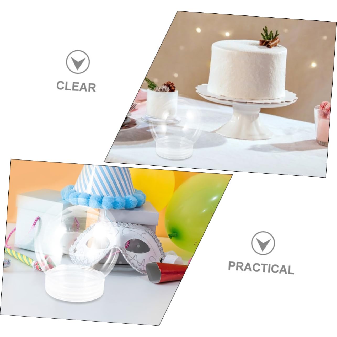 Kit DIY Boule à Neige Vide En Verre - À Personnaliser Pour Noël, Saint-Valentin, Décoration Maison Ou Cadeau - 4