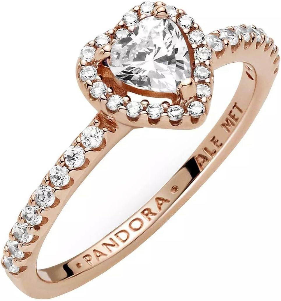 Pandora Sparkling Elevated Heart Ring Rose Gold Egypt Ubuy