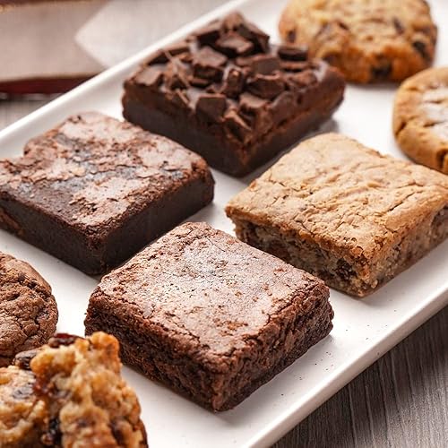 Miniatura 2 de Broadway Basketeers Cestas de regalo de panadería de brownies y galletas, 44 brownies y galletas envueltas individualmente para mayor frescura.