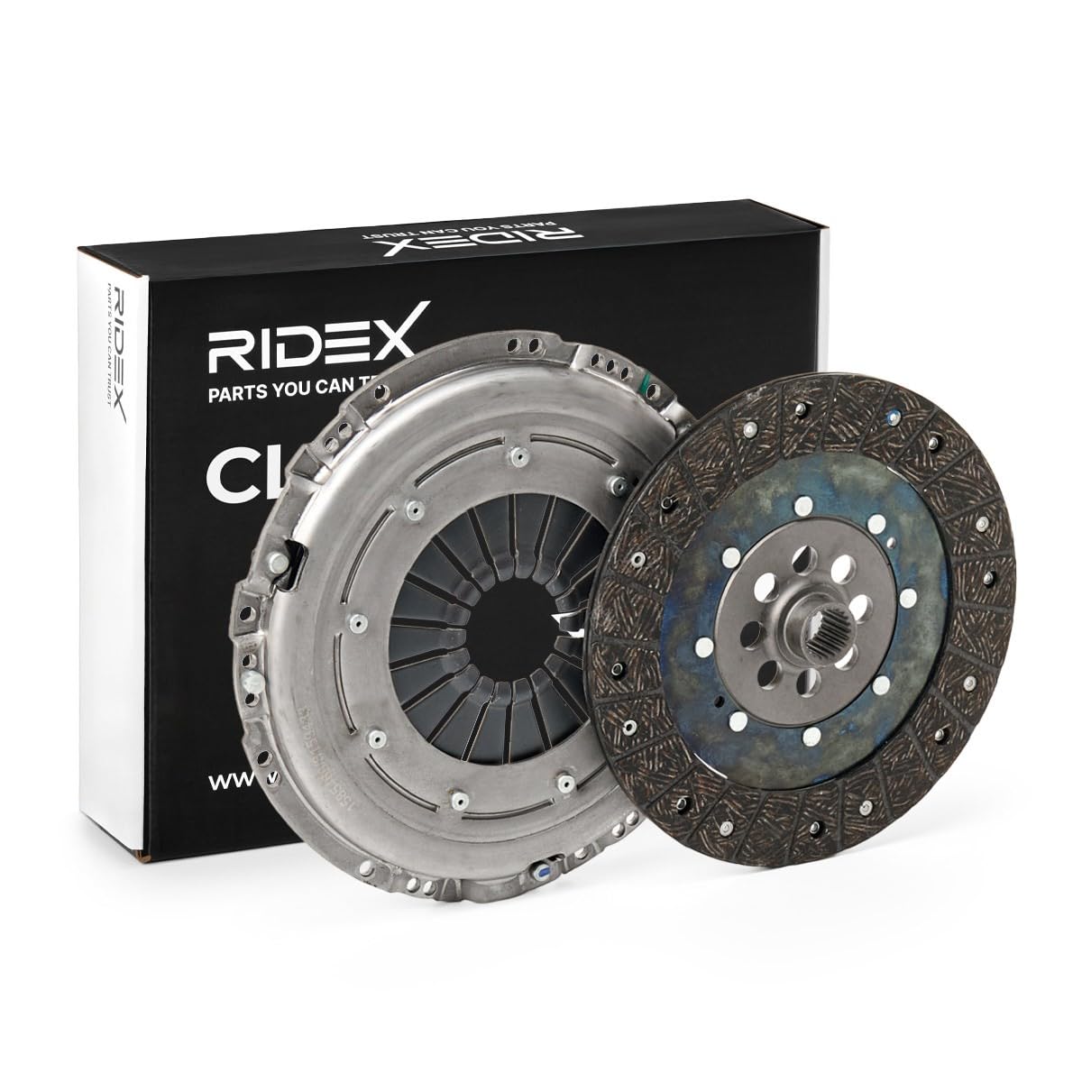RIDEX 479C0065 Kit d'embrayage avec mécanisme d'embrayage avec disque d'embrayage Compatible avec RENAULT Clio 3 3/5 portes BR0/1, CR0/1