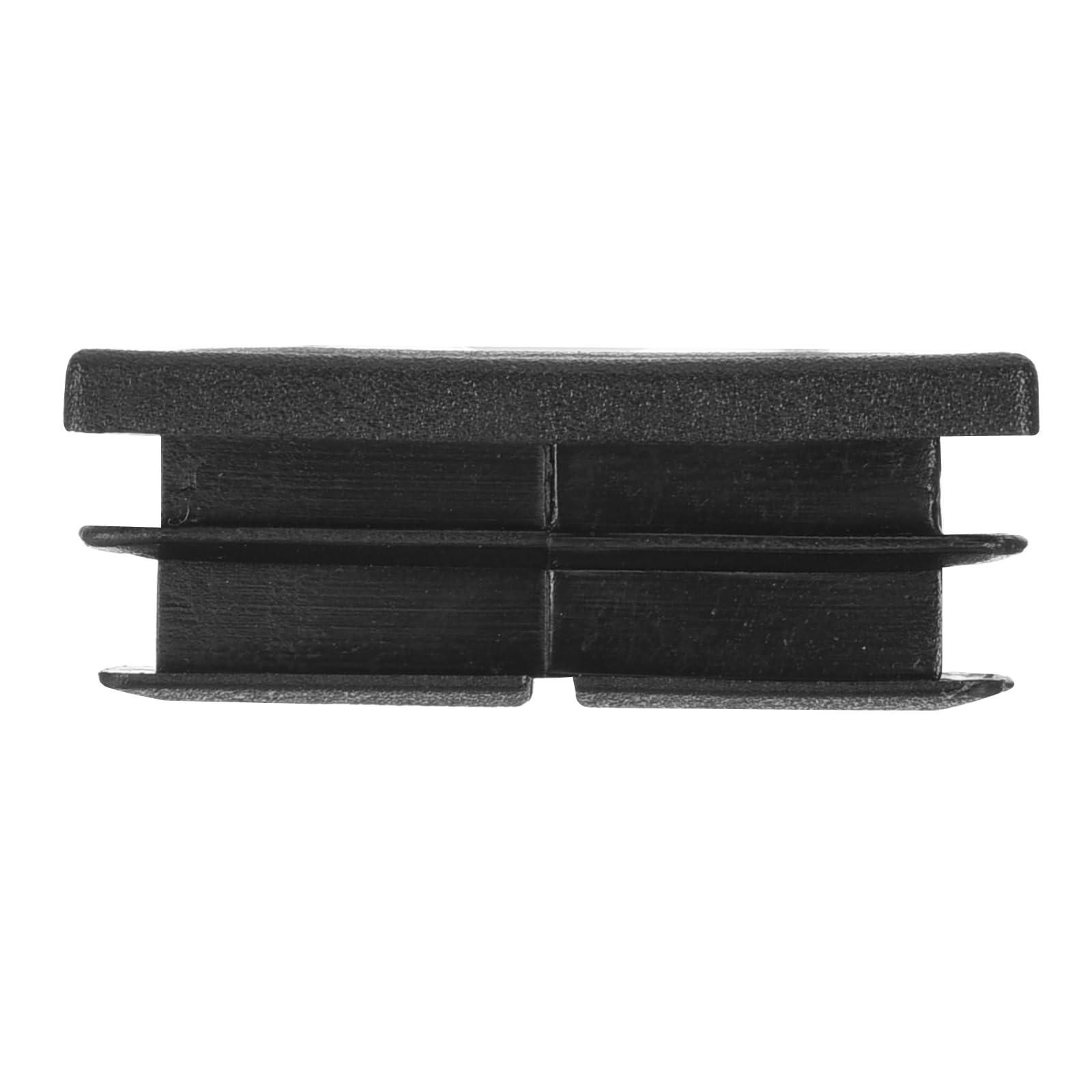 QUARKZMAN 20 x 40 mm prostokątna wkładka rurowa x 12 szt. plastikowych zaślepek do mebli zamiennych [czarne]