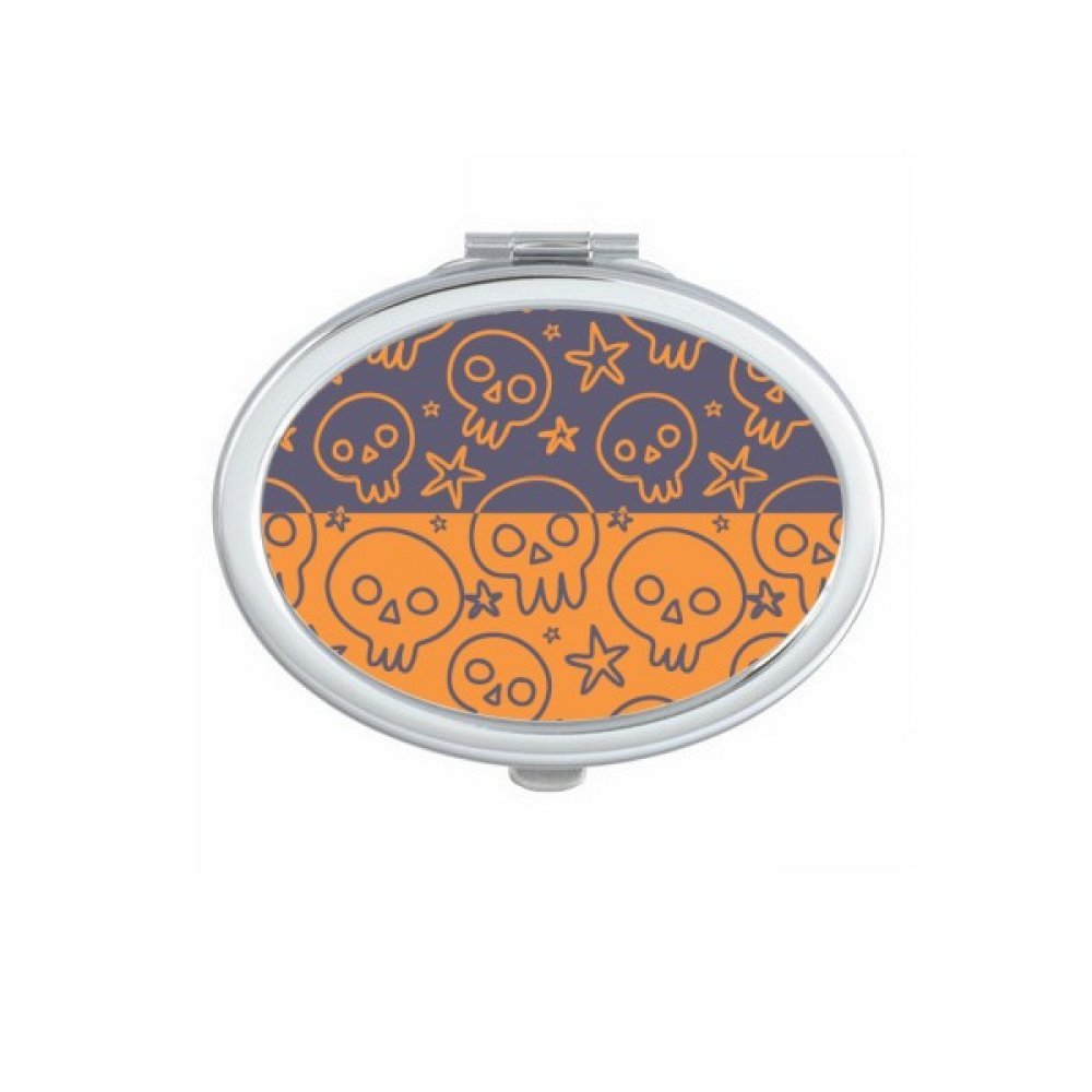 Miroir compact de poche ovale pour maquillage petit miroir portable