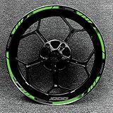  HIMNIL pour Kawasaki Z800 Z750 Z900 Z1000 Autocollants De Style De Roue Réfléchissants Jante De Moto Décalcomanies À Membrane Super Muqueuse Autocollants Jante (Color : 22)