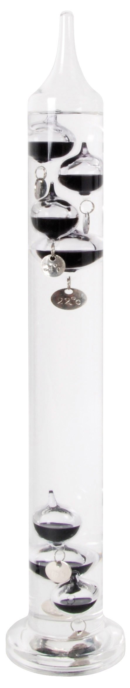 Esschert Design TH43 40 x 8 x 8 cm szklany termometr Galileo - wielokolorowy