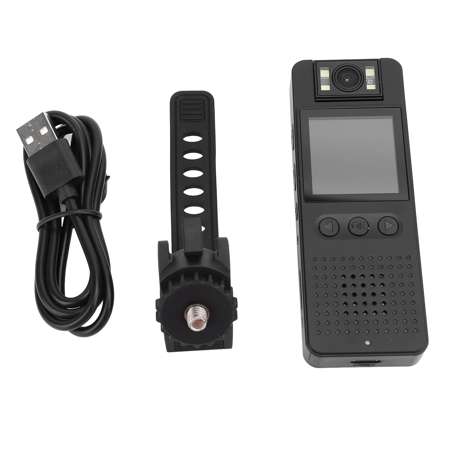 Vikye Mini Telecamera per il Corpo, Monitor Remoto WiFi HD 1080P, Videocamera Indossabile con Visione Notturna per Registrazioni Quotidiane, Ciclismo, attività All'aperto