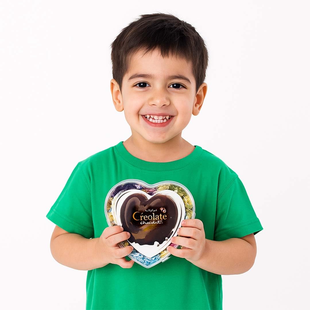 Creolate Heart-Shaped Assorted Chocolate Gift Box | Elegant Love