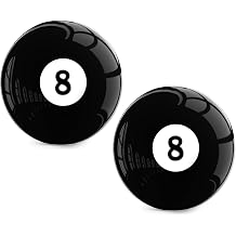 Mototo Billiard #8 Ball Regulation Size 2-1/4" Practice Training Billiards Replacement for Games & Sports