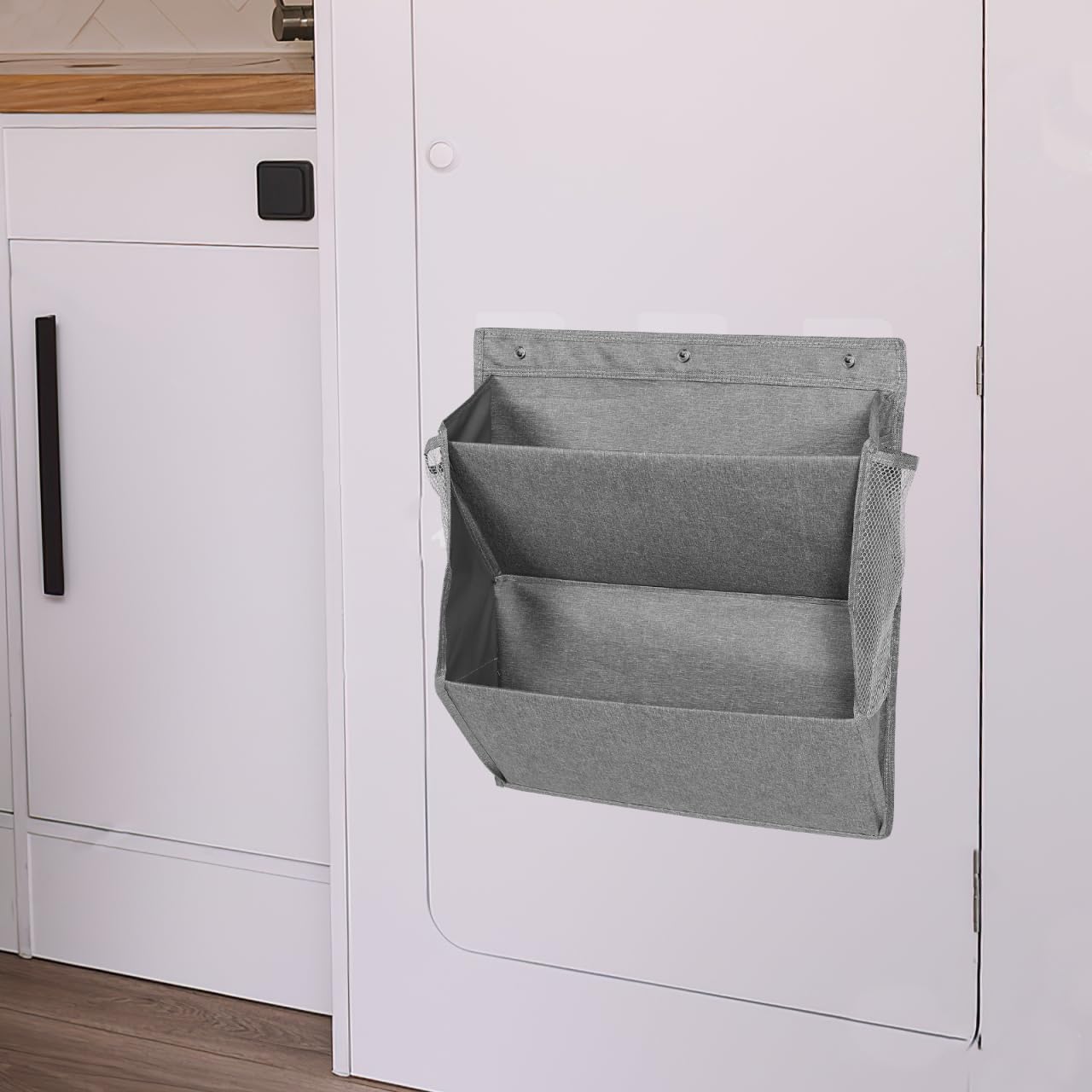 IMIKEYA Wohnmobil Schuhregal mit Klebeband Doppeltes Hängend Schuhaufbewahrung Oxford Stoff Schuh Organizer für Outdoor Indoor Garage