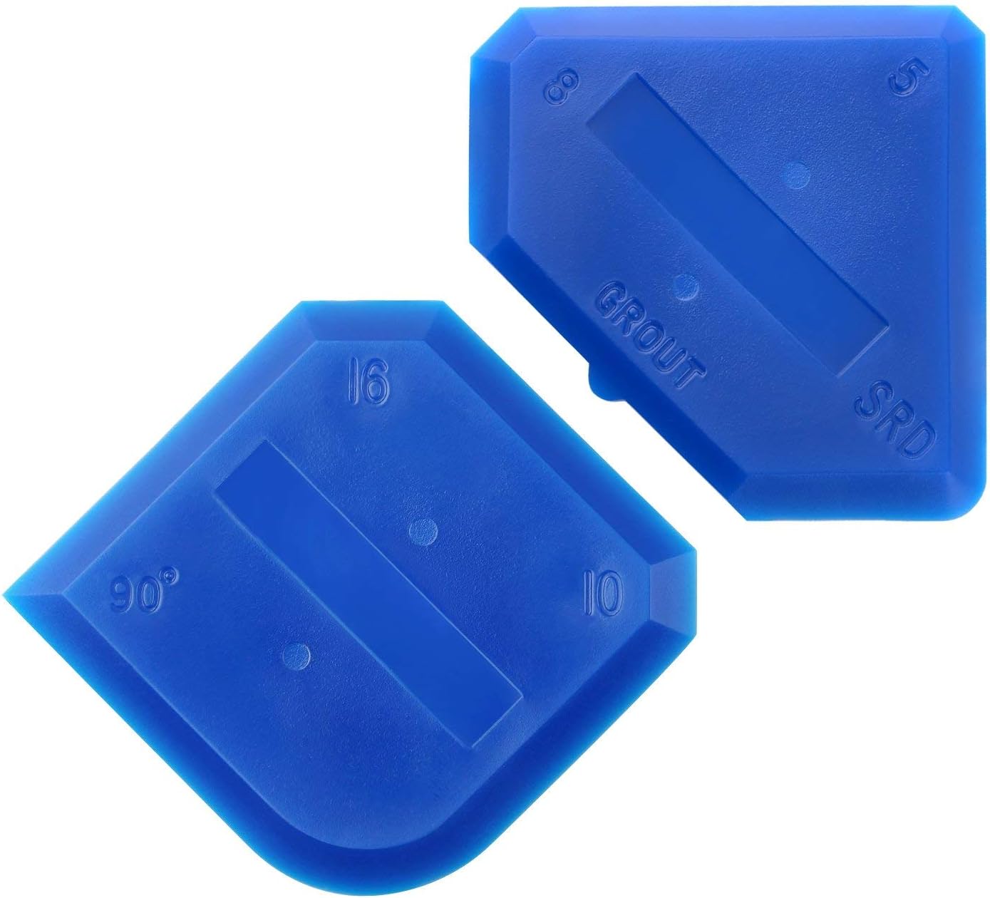 Outus 2 Pieces Caulking Tool Set Silicone Sealant Grout Tool for Kitchen Bathroom Floor Sealant Sealing(Blue)