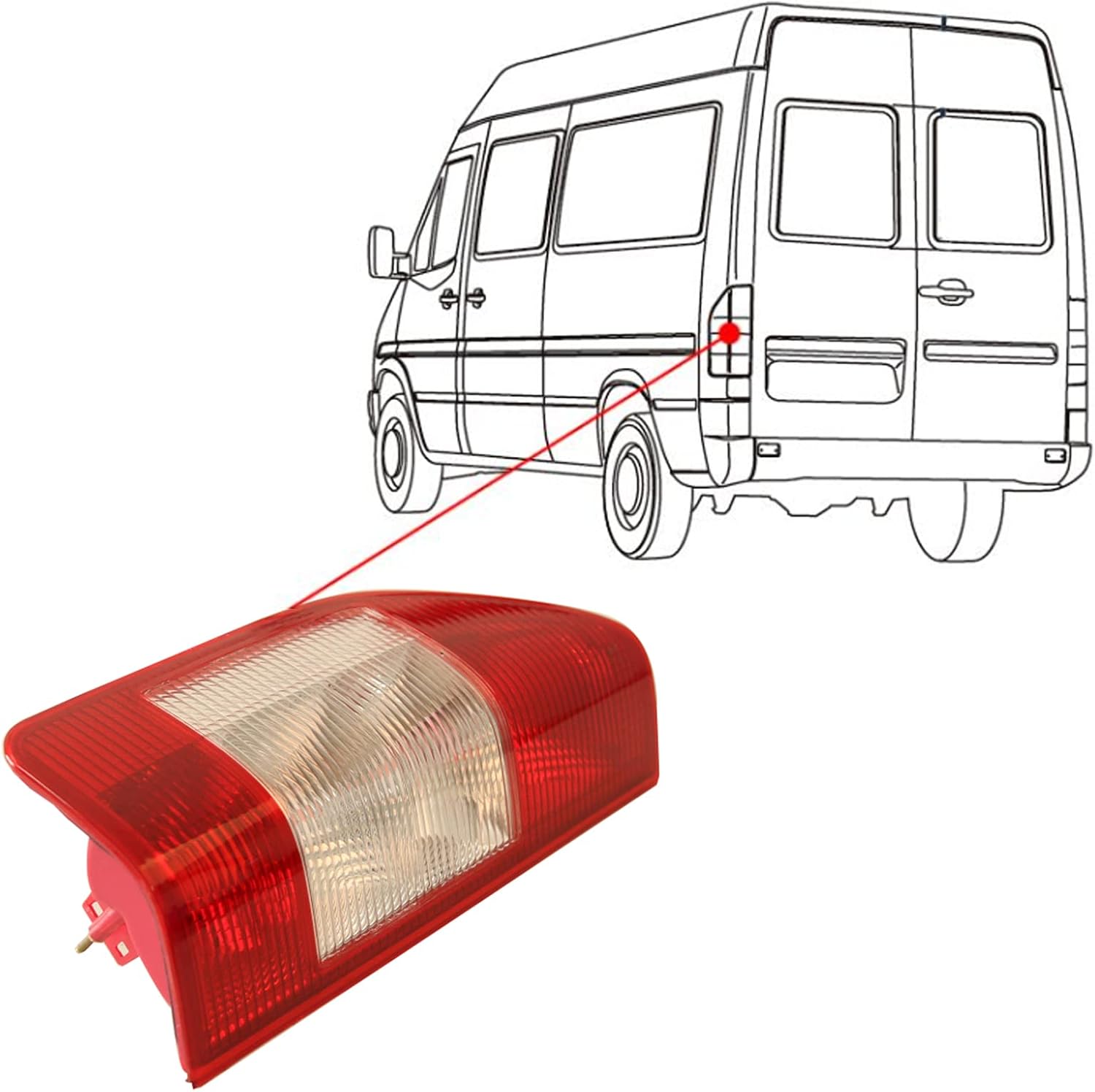 Car Tail Lights Rear Lamps Left for Mercedes Sprinter Van 901 902 903 904 0008261556 0008200577 9018202364