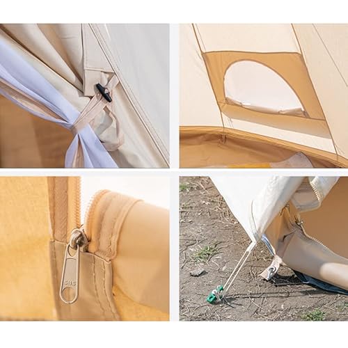 Lightweight Teepee Camping Tent Pyramid Tent for Mountaineering Hiking Camping 5-8 Person Family Camping Teepee Tent - Image 6