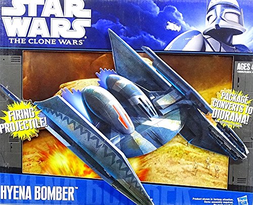 STAR WARS Clone Wars Starfighter Vehicle Hyena Bomber