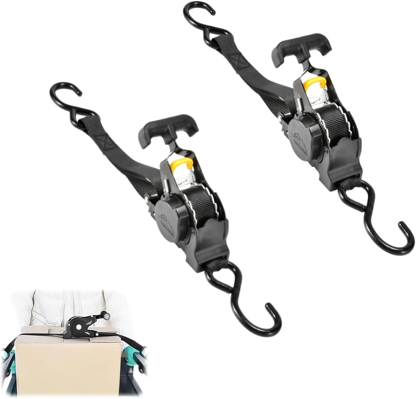 自動巻取り式 ラチェットベルト 荷締めベ