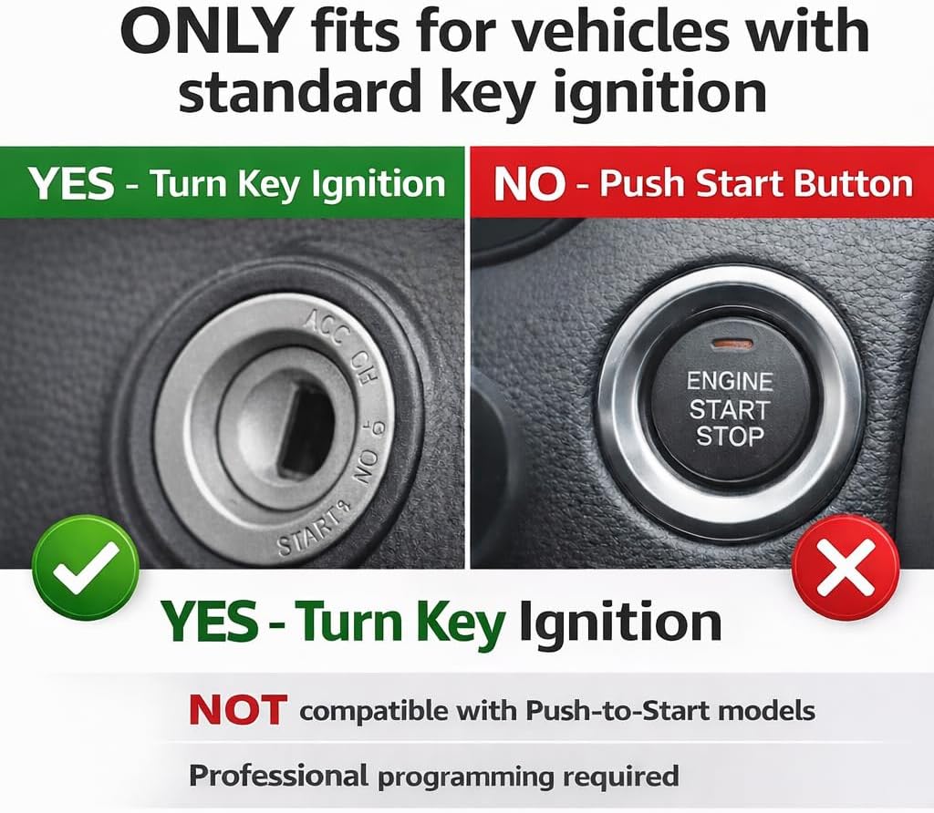 Key Fob Replacement for Dodge Grand Caravan 2008-2020, Chrysler Town & Country 2008-2016, Volkswagen Routan 2009-2012, M3N5WY783X IYZ-C01C 433MHz ID46 7-Button FOBIK Remote, Turn Key Only, 2 Pack