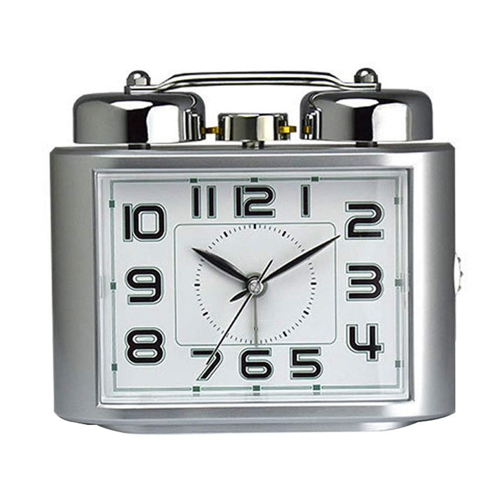 Reloj para escritorio silencioso y retro ideal para decorar la mesa de estudio y el dormitorio