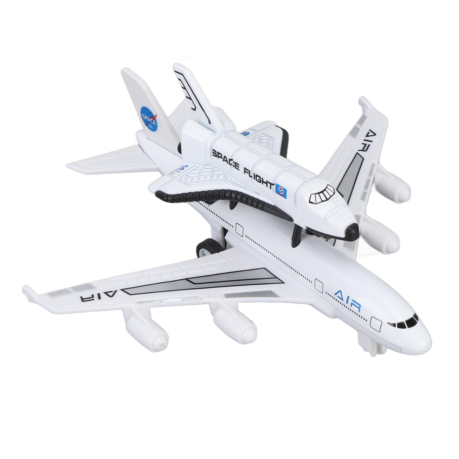 Sxhlseller Jouet de Navette Spatiale en Alliage éducatif, Conception Réaliste pour Enfants, Ensemble de Fusée Durable pour L'imagination Spatiale, Ensemble de Jouets Spatiaux (Combinaison d'avion et