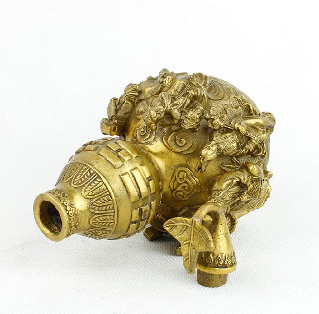 使い勝手の良い 風水装飾品真鍮ウールー フールーひょうたん装飾ホームリビングルーム装飾オフィスワインキャビネット工芸品風水八卦カラバッシュ装飾 Www Rubberdev Gov Lk