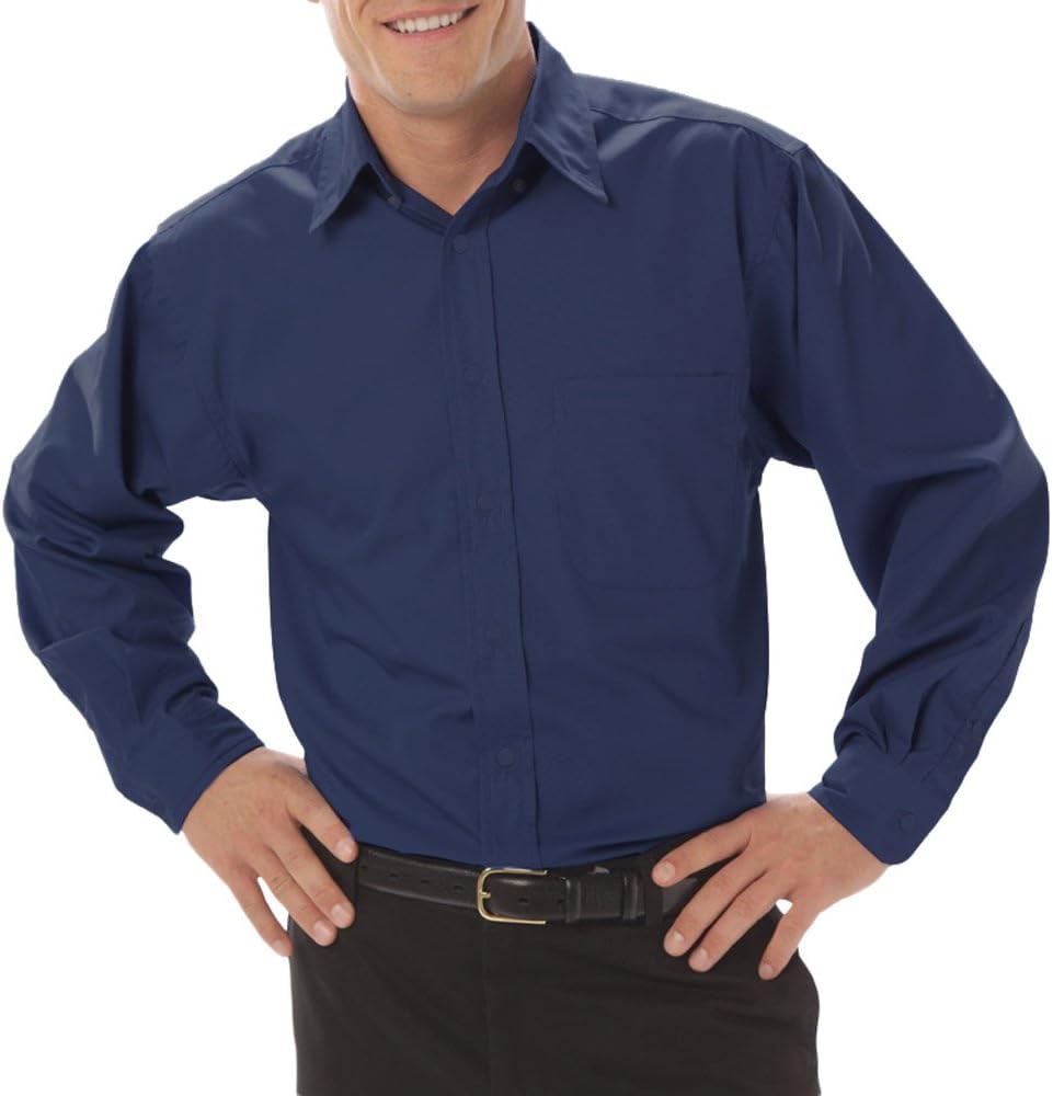 Blue Generation BG8330 - Men's Long Sleeve FINE LINE Twill