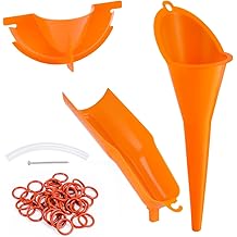Oil Change Kit for Harley, 50Pcs O-Ring Primary Drain Plugs, Crankcase Fill Funnel, Primary Case and Drip Free Oil Filter Funnel, Oil Funnels Set for Harley Davidson Accessories