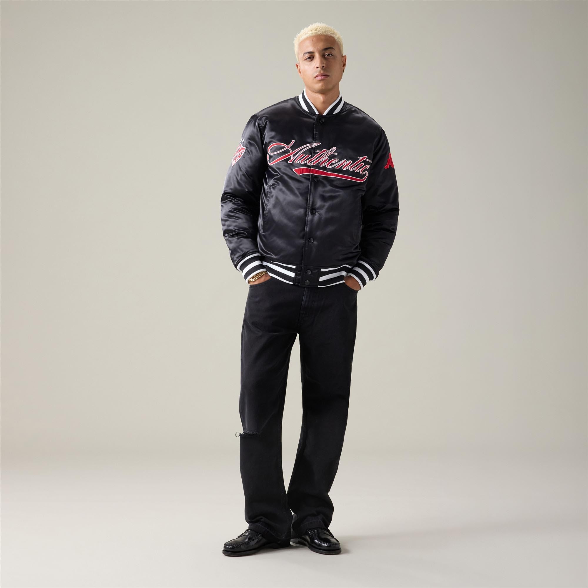 Kappa - Giubbotto, Uomo, Nylon, Streetwear Sportivo, modello: Authentic Olao