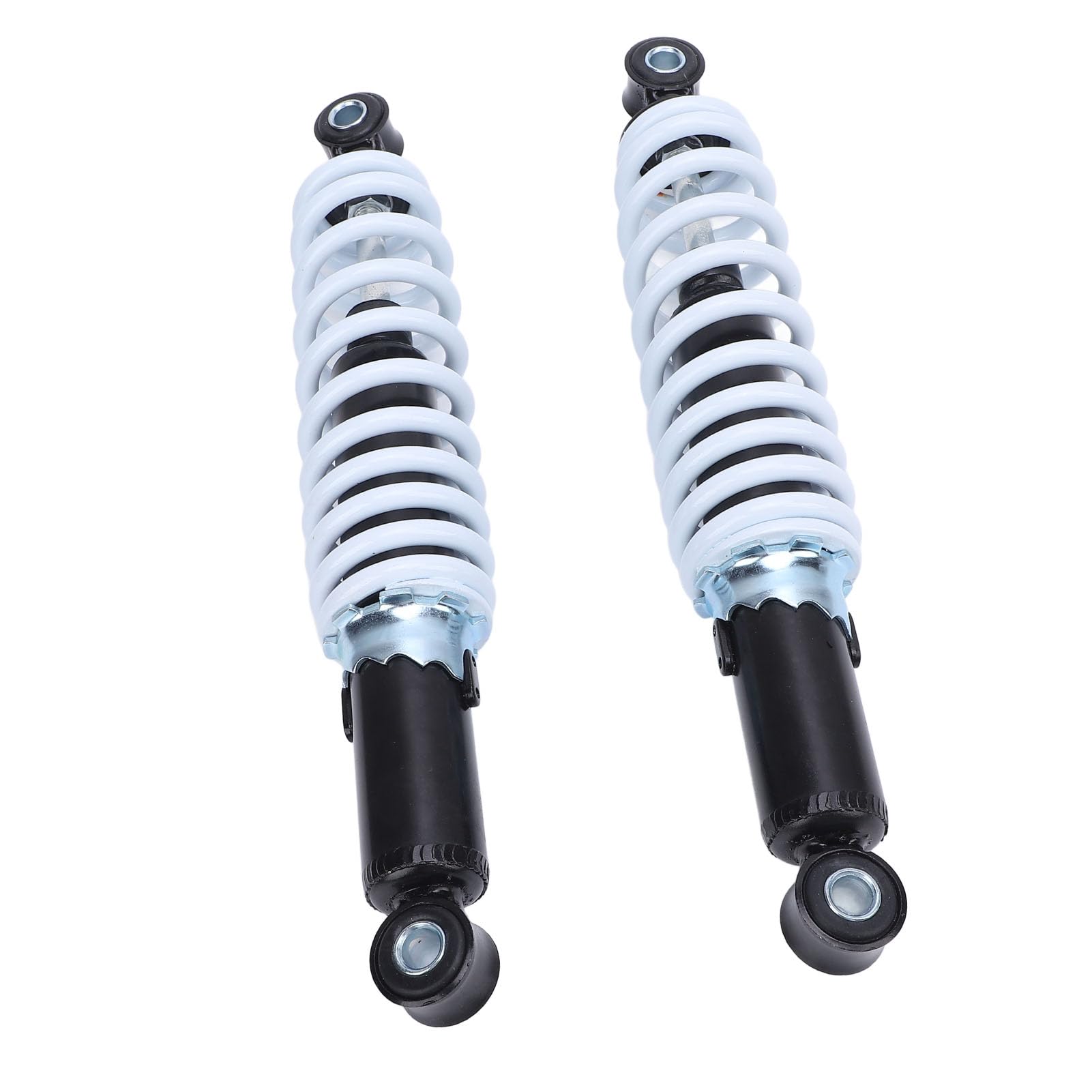 AUNMAS Regulowany Amortyzator Motocyklowy, Zestaw Amortyzatorów ze Stopu Stali 300 Mm, Regulowana Sprężyna, Obciążenie 220 Funtów, Otwór Montażowy 10 Mm, do Kieszonkowego Wózka do Skutera Mini Dirt