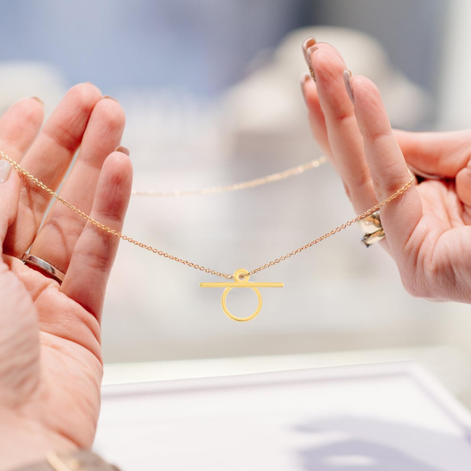 SHINEOFI 360 Set Chiudibijoux in per Braccialetti e Collane Chiusure Aperte Facili da Installare per Creazioni Te Accessori Leggeri con Superficie Liscia per Gioielli Personalizzati