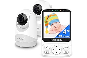 HelloBaby Monitor with 2 Cameras, No WiFi