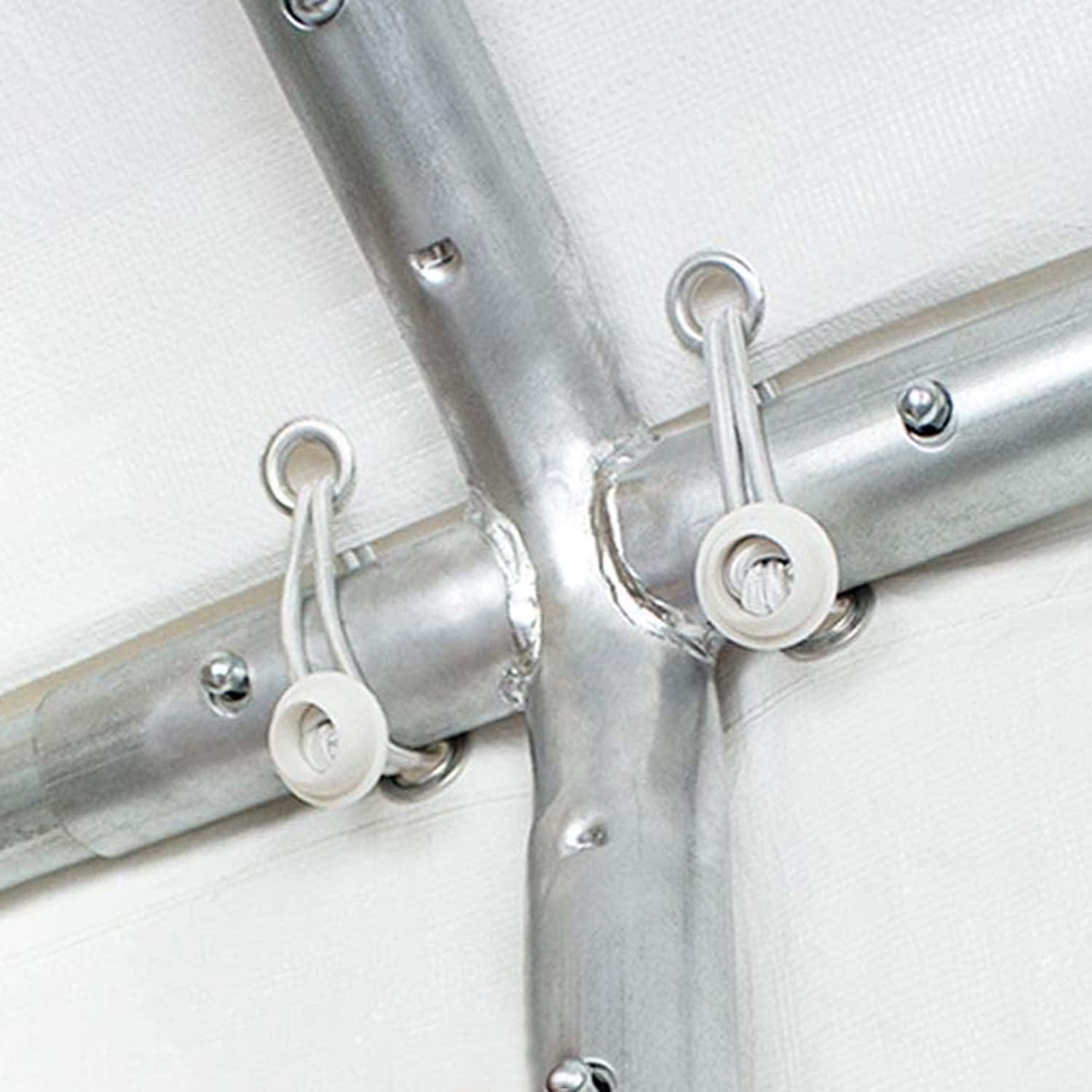 LOOGI Elastici con sfera 50 pezzi, tenditori per teloni con sfera da 10 cm, elastici in gomma per tende