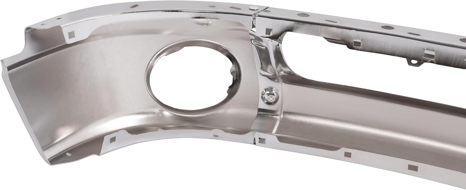 KUAFU Front Bumper Face Bar Compatible with 2003-2010 Dodge Ram 1500 2500 3500 Bumper Cover Impact Bar w/Fog Light Holes Replace for 55077946AA 55077946AB 55077103ABCH1002383 CH1002373 3Pcs