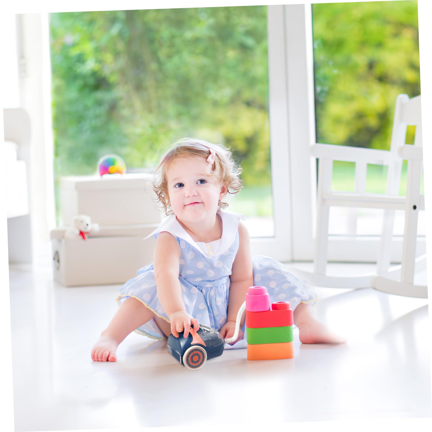 Vaguelly Boys and Girls-Friendly Play Kitchen Toy Vacuum Cleaner Lights Boys and Girls Kitchen Accessories Set Enhance Creativity