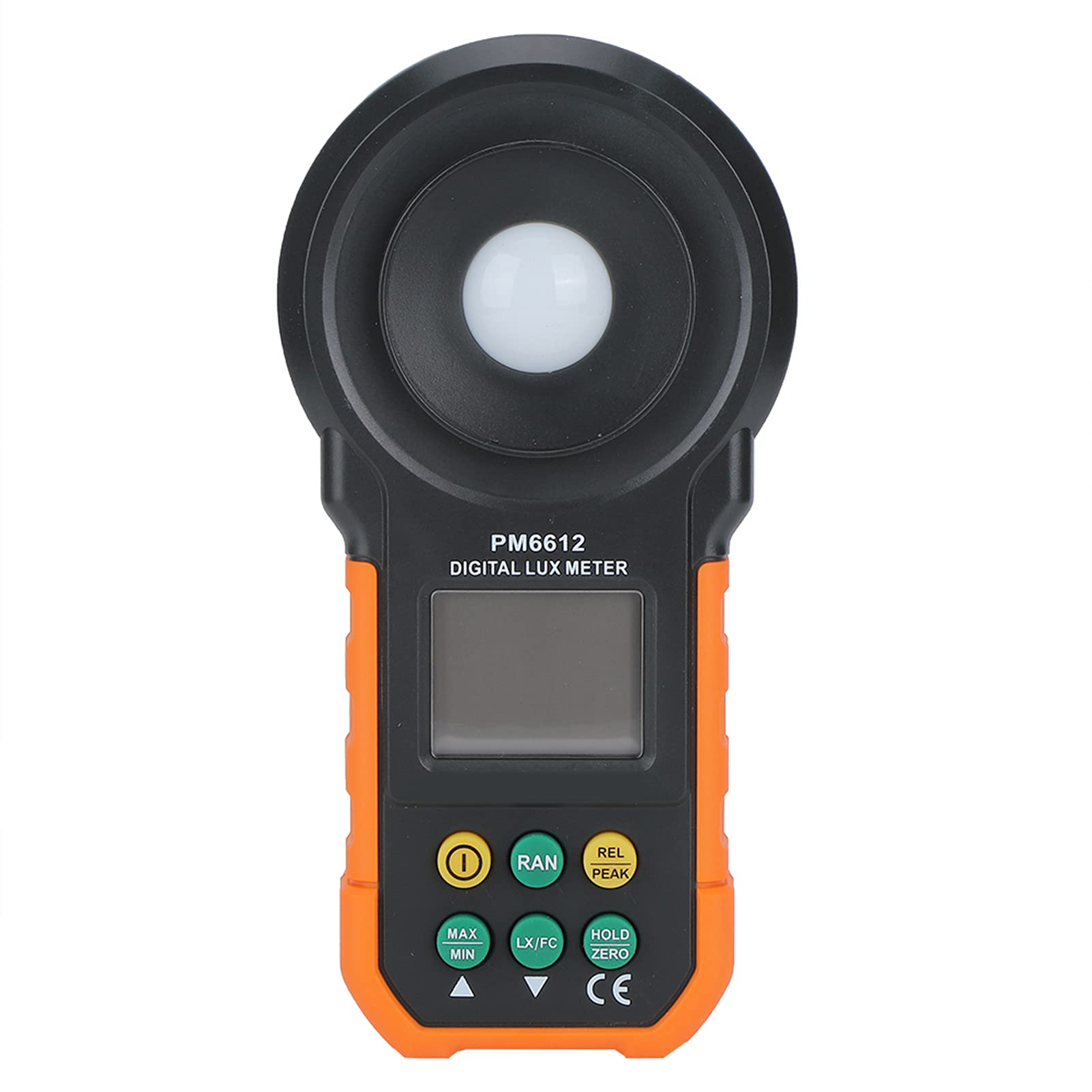 Fdit Luxmetro Digitale Portatile Alta Precisione 0-200000Lx con Range Automatico e Data Hold per Lampade Fluorescenti e Alogenuri Metallici