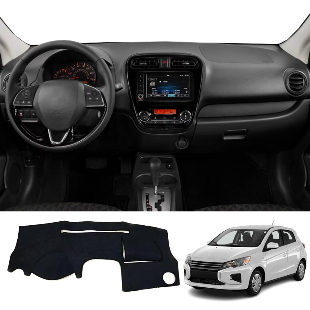 Kakash Custom Interior Accessories for Mitsubishi Mirage Mirage G4 2014-2021 2022 2023 2024 2025 Dashboard Cover Mat Dash Covers Reduces Glare Eliminates Cracking Protector Sunshade No Glare