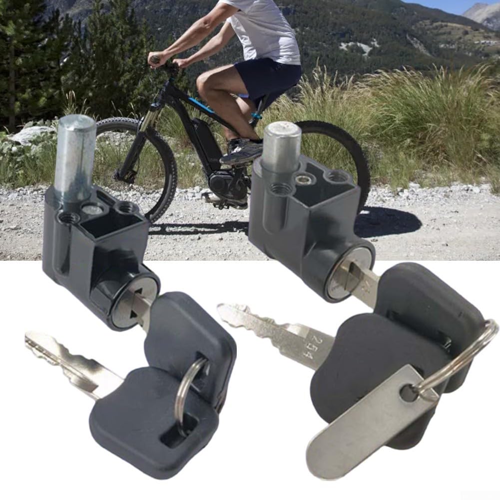 Eawfgtuw Verrou De Batterie Et Clé Pour Vélo Électrique – Compatible Hailong 11 Ou 20 Mm, Métal Solide, Pour Boîtier Ebike